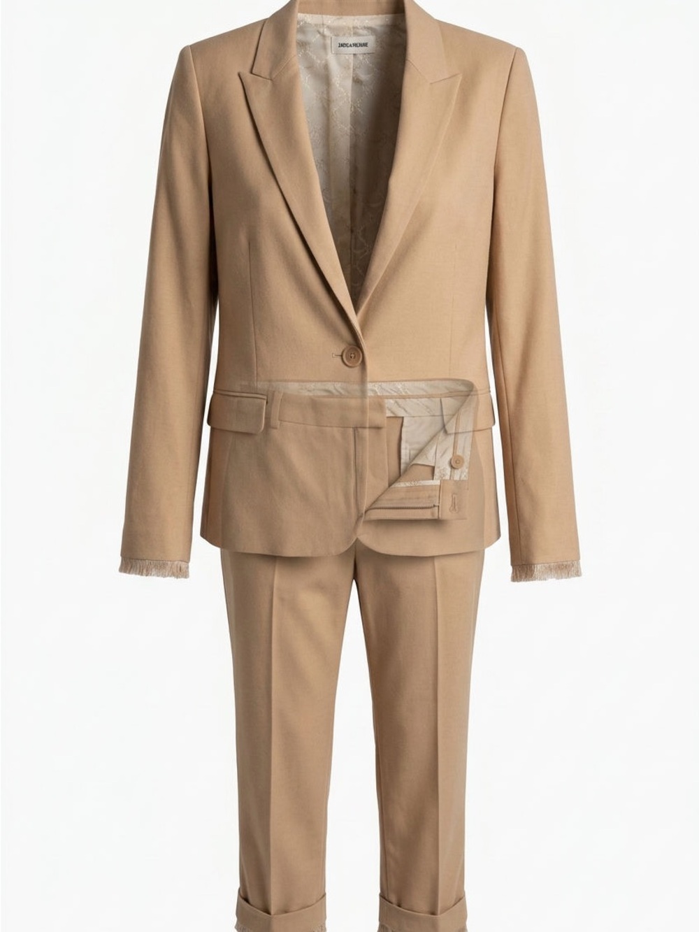 Zadig & Voltaire Camel Tan Tailored Blazer